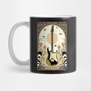 Psychedelic 70s oracle tarot card  rock and roll design Mug